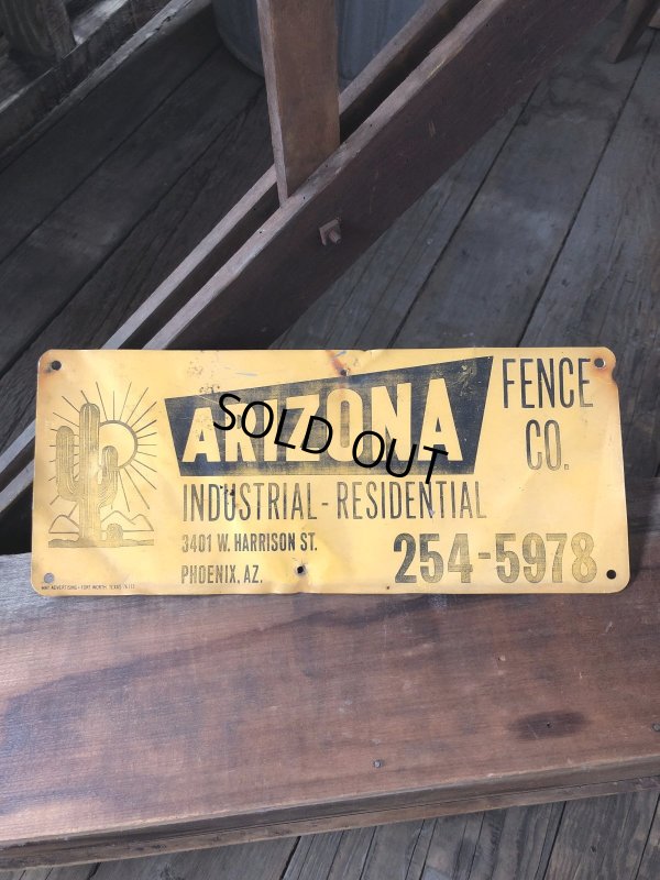 画像2: Vintage Arizona Fence Co Sign (A057)