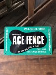 画像1: Vintage Ace Fence Co Sign (A054) (1)