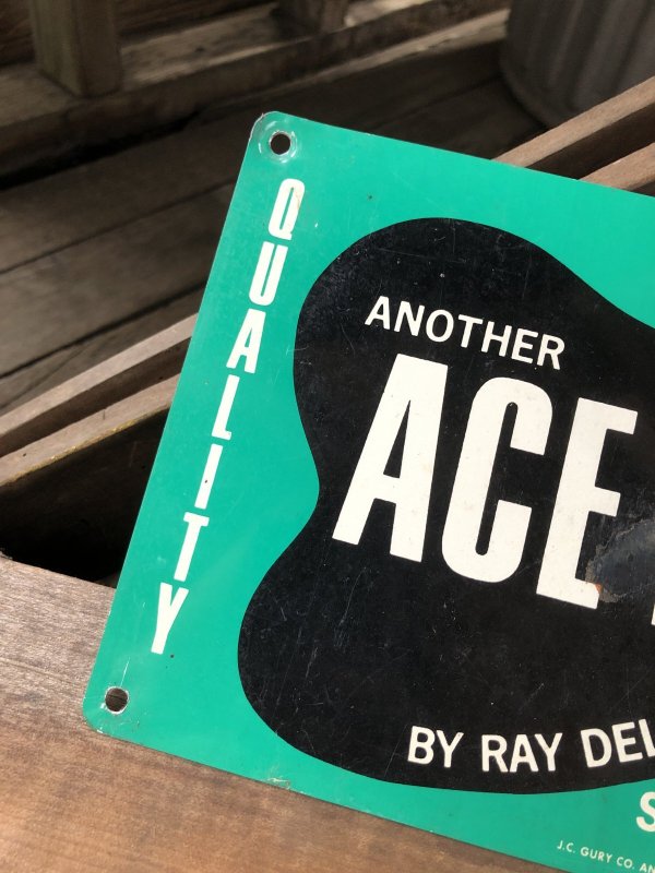 画像2: Vintage Ace Fence Co Sign (A054)