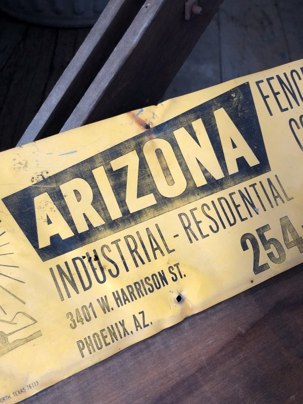 画像4: Vintage Arizona Fence Co Sign (A057)