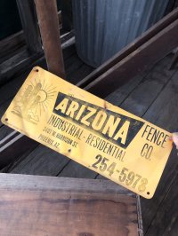 Vintage Arizona Fence Co Sign (A057)