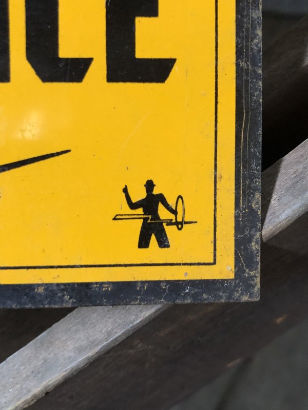 画像4: Vintage Electric Fence Farm Warning Sign (A052)