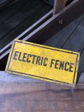Vintage Electric Fence Farm Warning Sign (A051)