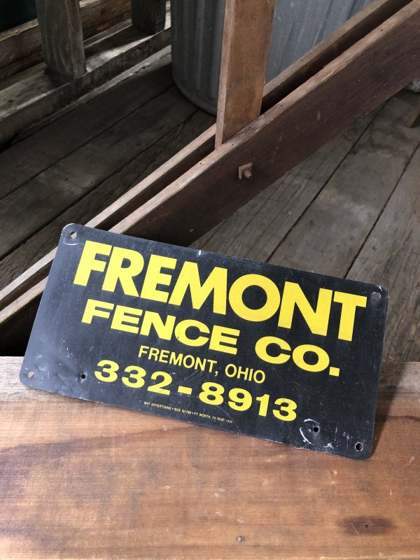 画像3: Vintage Fremont Fence Co Sign (A056)