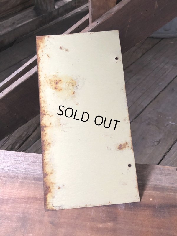 画像5: Vintage Electric Fence Farm Warning Sign (A052)