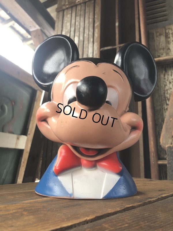 画像10: 70s Vintage Disney Mickey Mouse Face Coin Bank (A063)