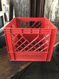 Vintage USA  DAIRY FOODS Heavy Duty Plastic Milk Crate CRATE-A-FILE (U) 