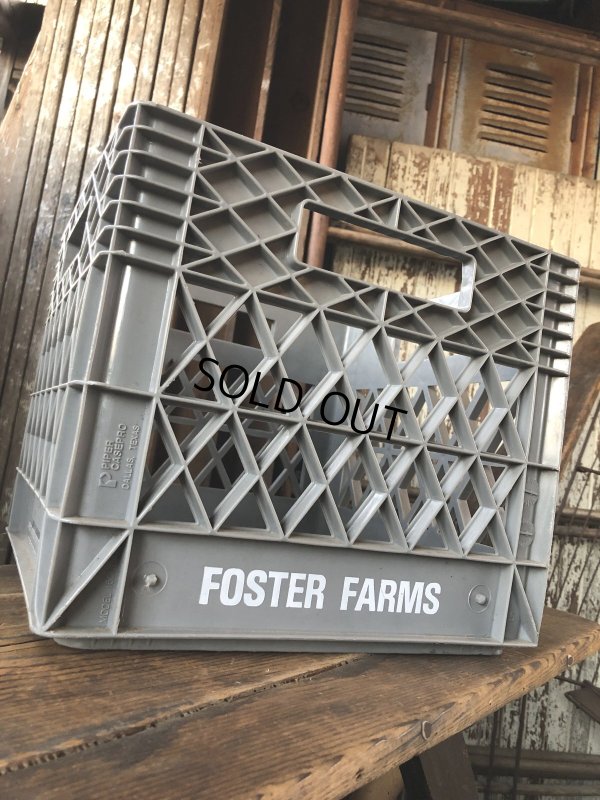 画像3: Vintage USA  DAIRY FOODS Heavy Duty Plastic Milk Crate FOSTER FARMS (P) 
