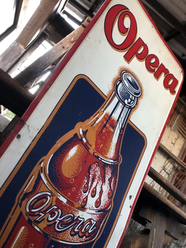 画像6: 40s Vintage Original OPERA Ornage Soda Pop Advertising Sotre Display Sign (A066)