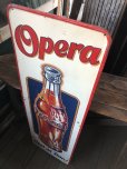 画像2: 40s Vintage Original OPERA Ornage Soda Pop Advertising Sotre Display Sign (A066) (2)