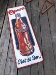画像18: 40s Vintage Original OPERA Ornage Soda Pop Advertising Sotre Display Sign (A066) (18)