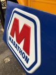 画像6: 【店舗引き取り限定】 Original Huge Vintage Marathon Oil Gas Station Sign (A070) (6)