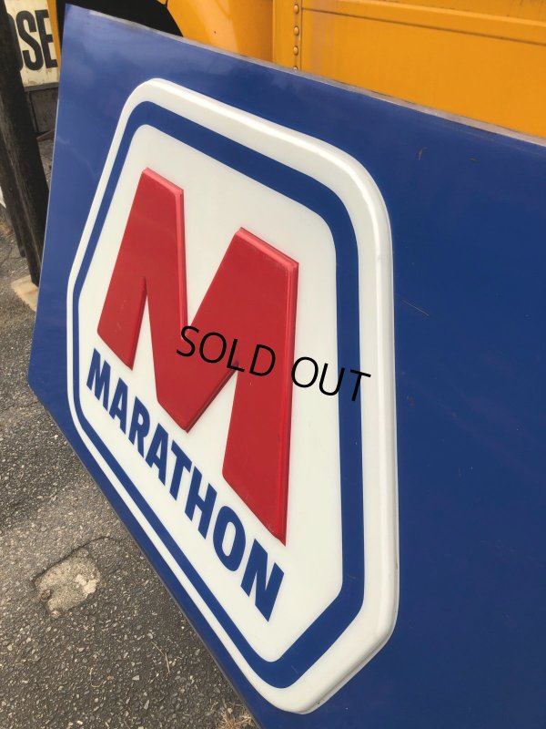 画像6: 【店舗引き取り限定】 Original Huge Vintage Marathon Oil Gas Station Sign (A070)