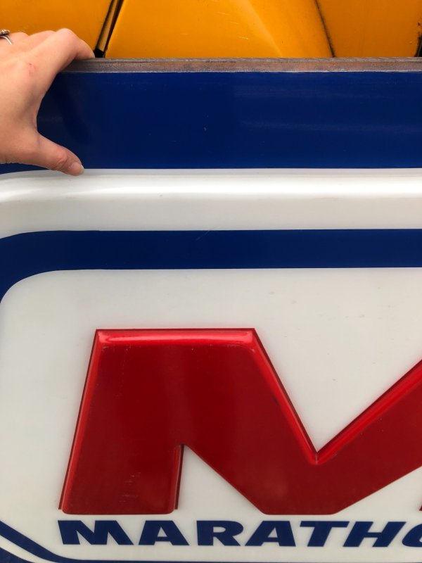 画像11: 【店舗引き取り限定】 Original Huge Vintage Marathon Oil Gas Station Sign (A070)
