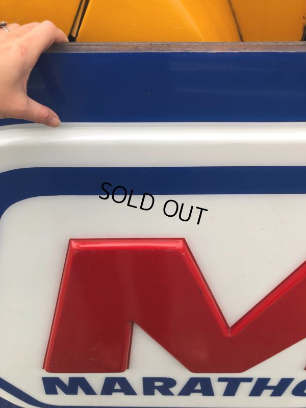 画像11: 【店舗引き取り限定】 Original Huge Vintage Marathon Oil Gas Station Sign (A070)