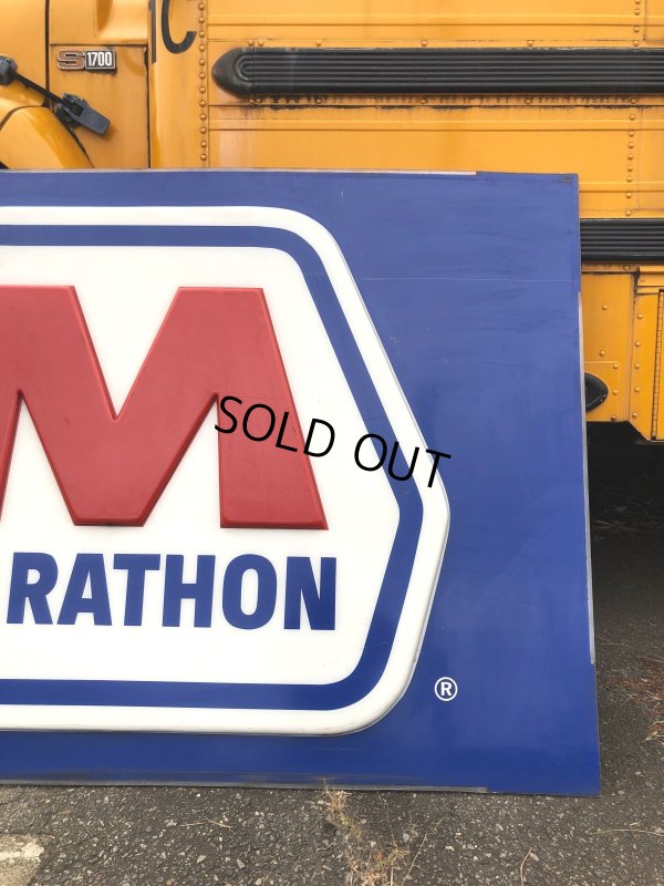 画像7: 【店舗引き取り限定】 Original Huge Vintage Marathon Oil Gas Station Sign (A070)