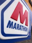 画像4: 【店舗引き取り限定】 Original Huge Vintage Marathon Oil Gas Station Sign (A070) (4)