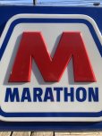 画像16: 【店舗引き取り限定】 Original Huge Vintage Marathon Oil Gas Station Sign (A070) (16)