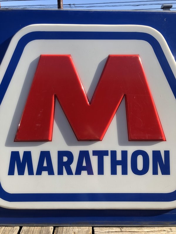 画像16: 【店舗引き取り限定】 Original Huge Vintage Marathon Oil Gas Station Sign (A070)