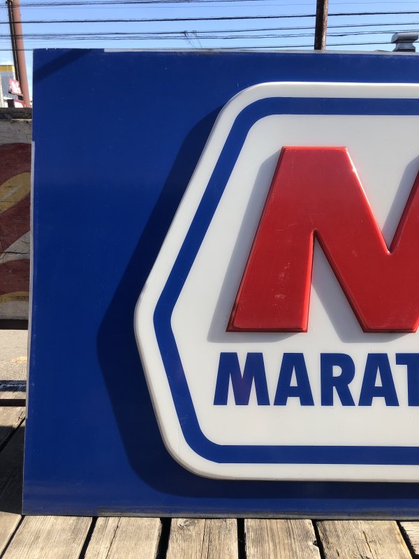 画像14: 【店舗引き取り限定】 Original Huge Vintage Marathon Oil Gas Station Sign (A070)