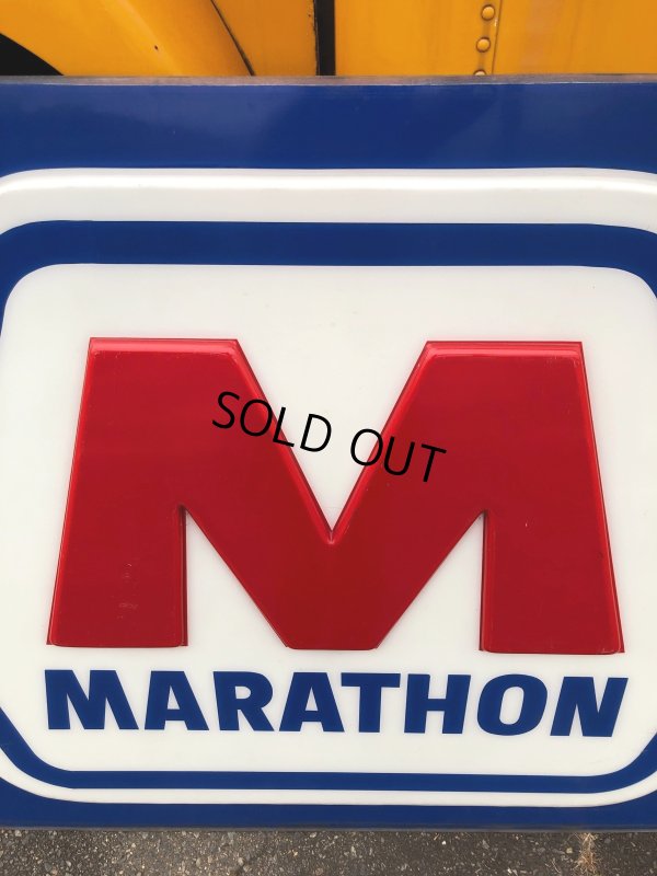 画像5: 【店舗引き取り限定】 Original Huge Vintage Marathon Oil Gas Station Sign (A070)
