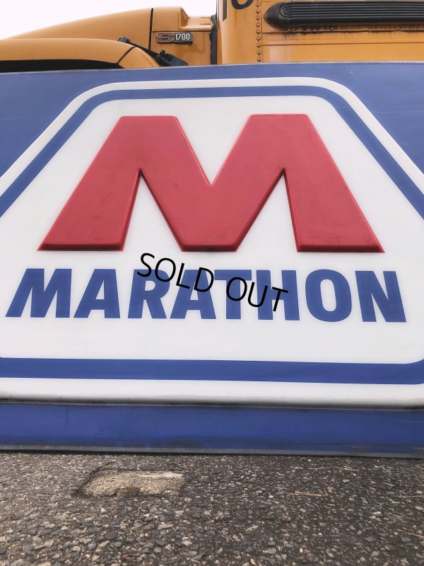 画像8: 【店舗引き取り限定】 Original Huge Vintage Marathon Oil Gas Station Sign (A070)
