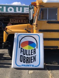 【店舗引き取り限定】 Vintage Advertising Fuller O'brien Paints Huge Sign (A071)