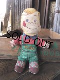 50s Vintage General Foods BIRDS EYE Orange Juice Mike Advertising Cloth Doll (A073) 　