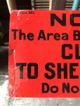 画像2: Vintage NOTICE  The Area Behind This Signls  CLOSED  TO SHEEP GRAZING  Do Not Trespass Sign (A061) (2)