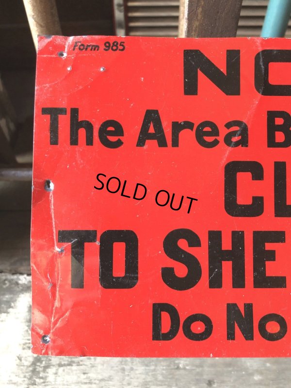 画像2: Vintage NOTICE  The Area Behind This Signls  CLOSED  TO SHEEP GRAZING  Do Not Trespass Sign (A061)