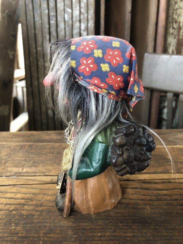 画像4: 60s Vintage Heico Troll Carrying Firewood Nodder Bobble Head Small Size (A078)