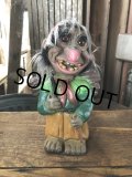 60s Vintage Heico Troll Carrying Firewood Nodder Bobble Head (A075)