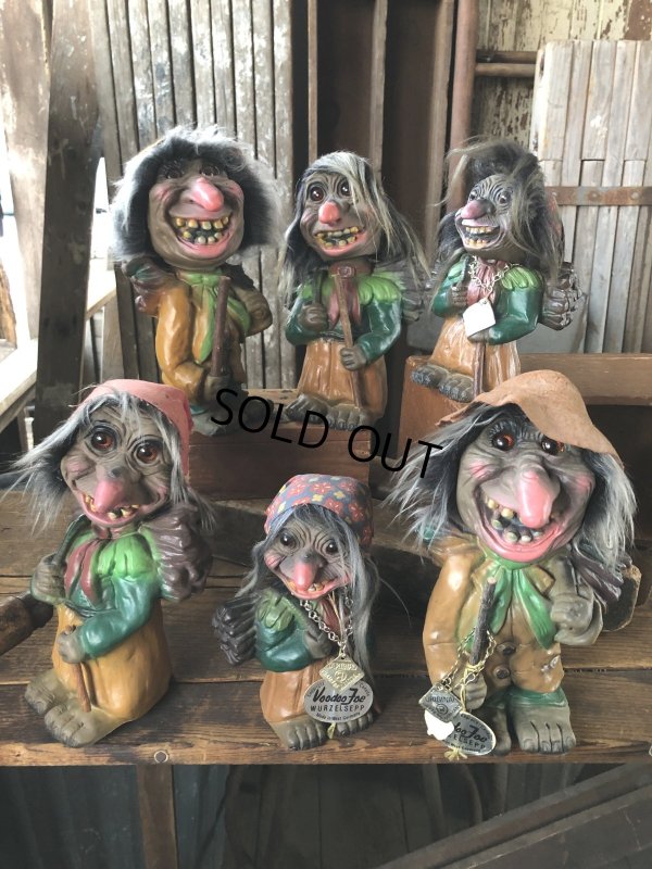 画像12: 60s Vintage Heico Troll Carrying Firewood Nodder Bobble Head (A080)