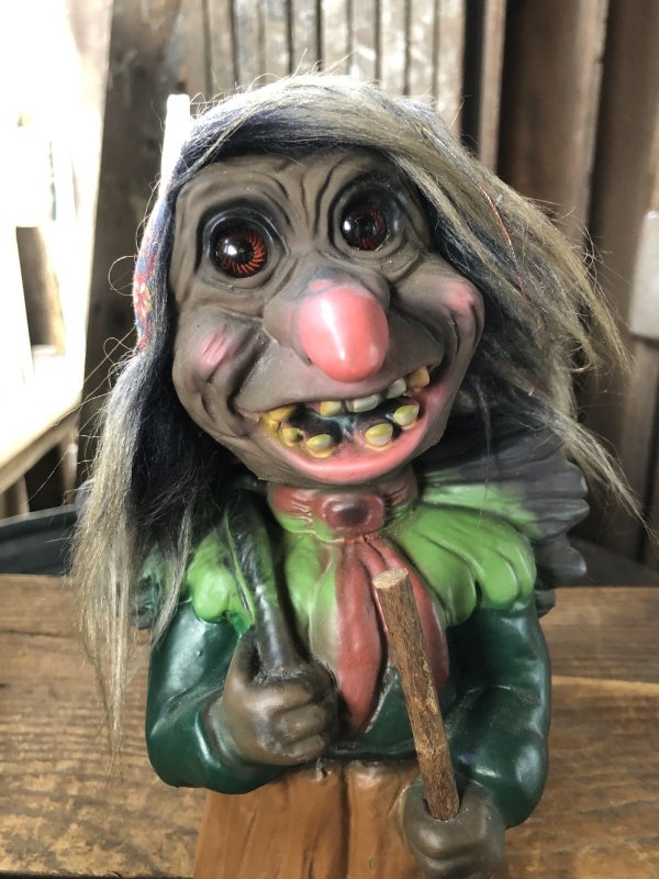 画像9: 60s Vintage Heico Troll Carrying Firewood Nodder Bobble Head (A076)