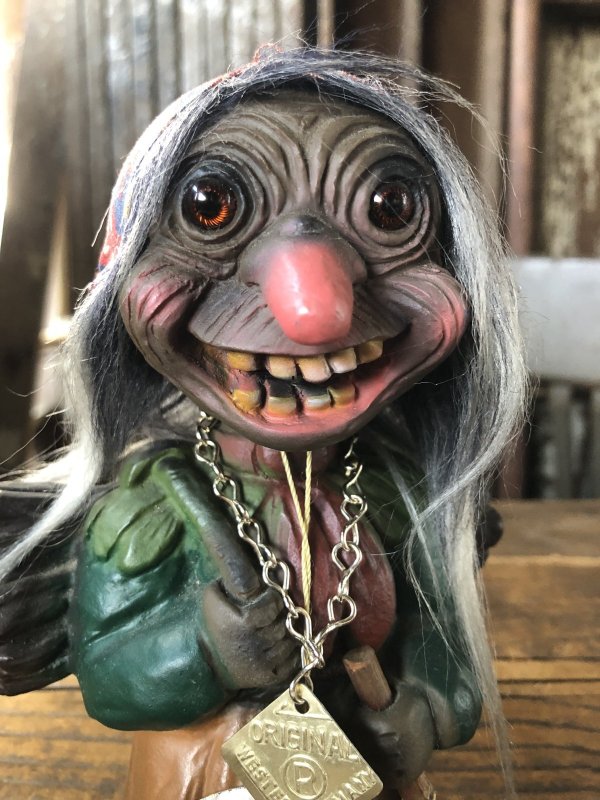 画像11: 60s Vintage Heico Troll Carrying Firewood Nodder Bobble Head Small Size (A078)