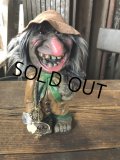 60s Vintage Heico Troll Carrying Firewood Nodder Bobble Head (A080)