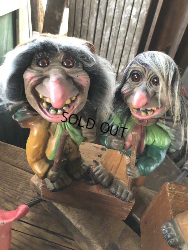 画像11: 60s Vintage Heico Troll Carrying Firewood Nodder Bobble Head (A079)