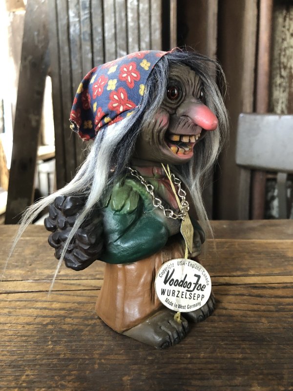 画像2: 60s Vintage Heico Troll Carrying Firewood Nodder Bobble Head Small Size (A078)