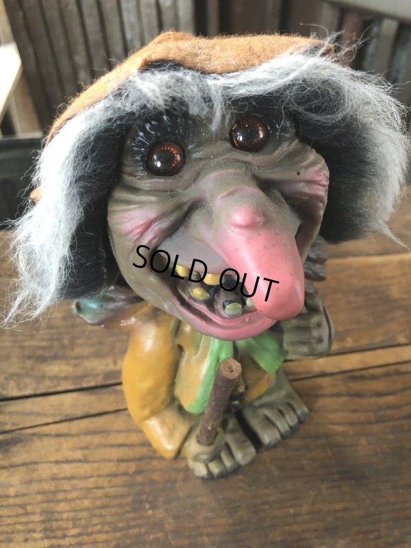 画像6: 60s Vintage Heico Troll Carrying Firewood Nodder Bobble Head (A079)