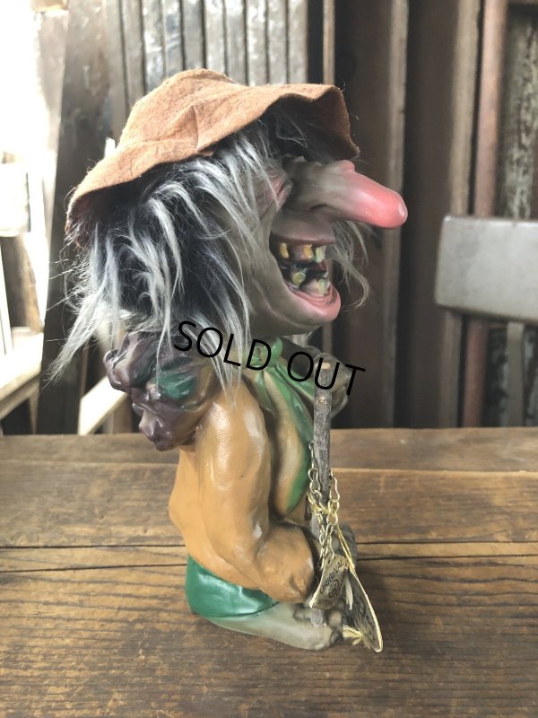 画像2: 60s Vintage Heico Troll Carrying Firewood Nodder Bobble Head (A080)