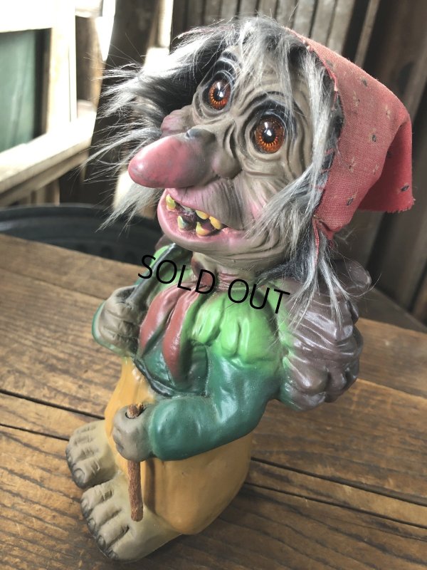 画像9: 60s Vintage Heico Troll Carrying Firewood Nodder Bobble Head (A075)