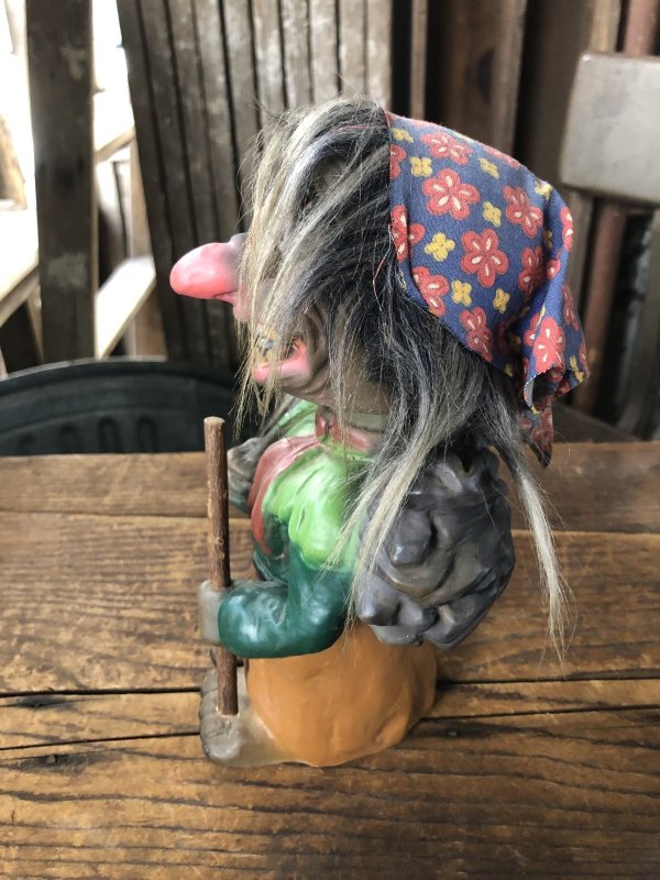 画像4: 60s Vintage Heico Troll Carrying Firewood Nodder Bobble Head (A076)