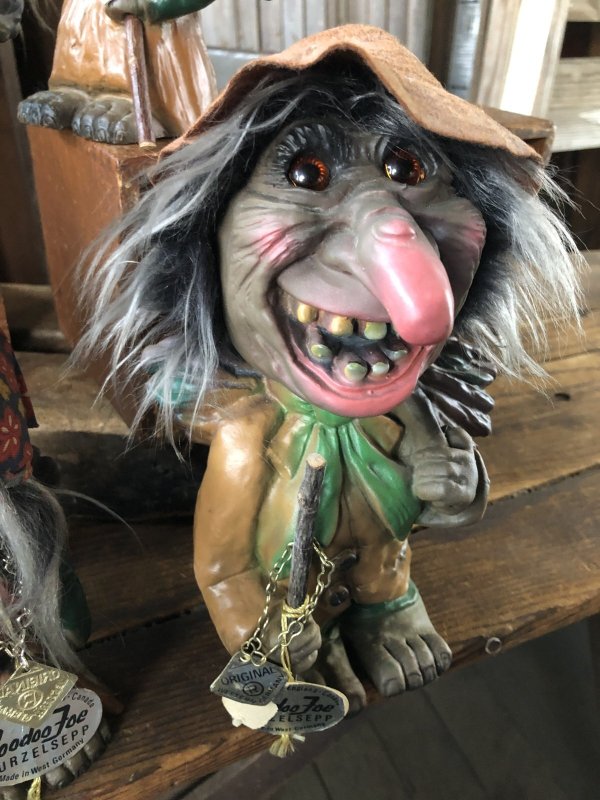 画像13: 60s Vintage Heico Troll Carrying Firewood Nodder Bobble Head (A080)