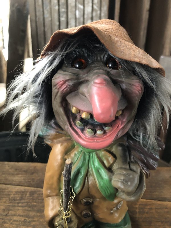 画像10: 60s Vintage Heico Troll Carrying Firewood Nodder Bobble Head (A080)