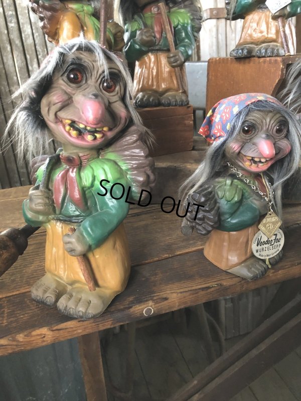 画像12: 60s Vintage Heico Troll Carrying Firewood Nodder Bobble Head (A075)