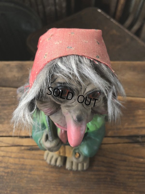 画像7: 60s Vintage Heico Troll Carrying Firewood Nodder Bobble Head (A075)