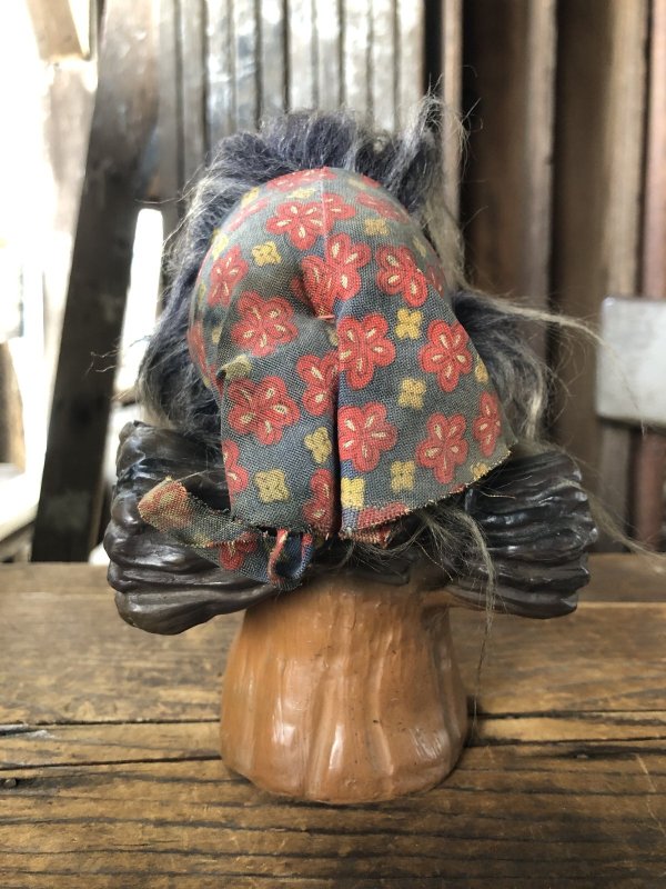 画像3: 60s Vintage Heico Troll Carrying Firewood Nodder Bobble Head Small Size (A077)