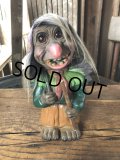 60s Vintage Heico Troll Carrying Firewood Nodder Bobble Head (A076)