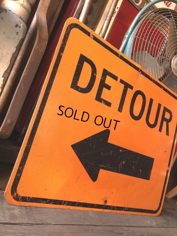 画像2: Vintage Road Sign DETOUR (A081)