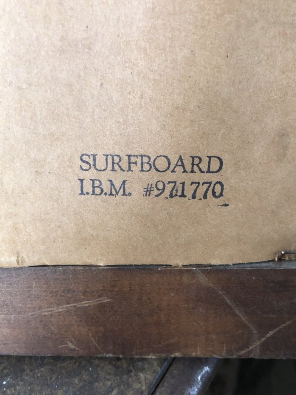 画像9: Vintage Surf Glitter Art Surf Shack Display SURFBOARD I.B.M #971770 (A082) 